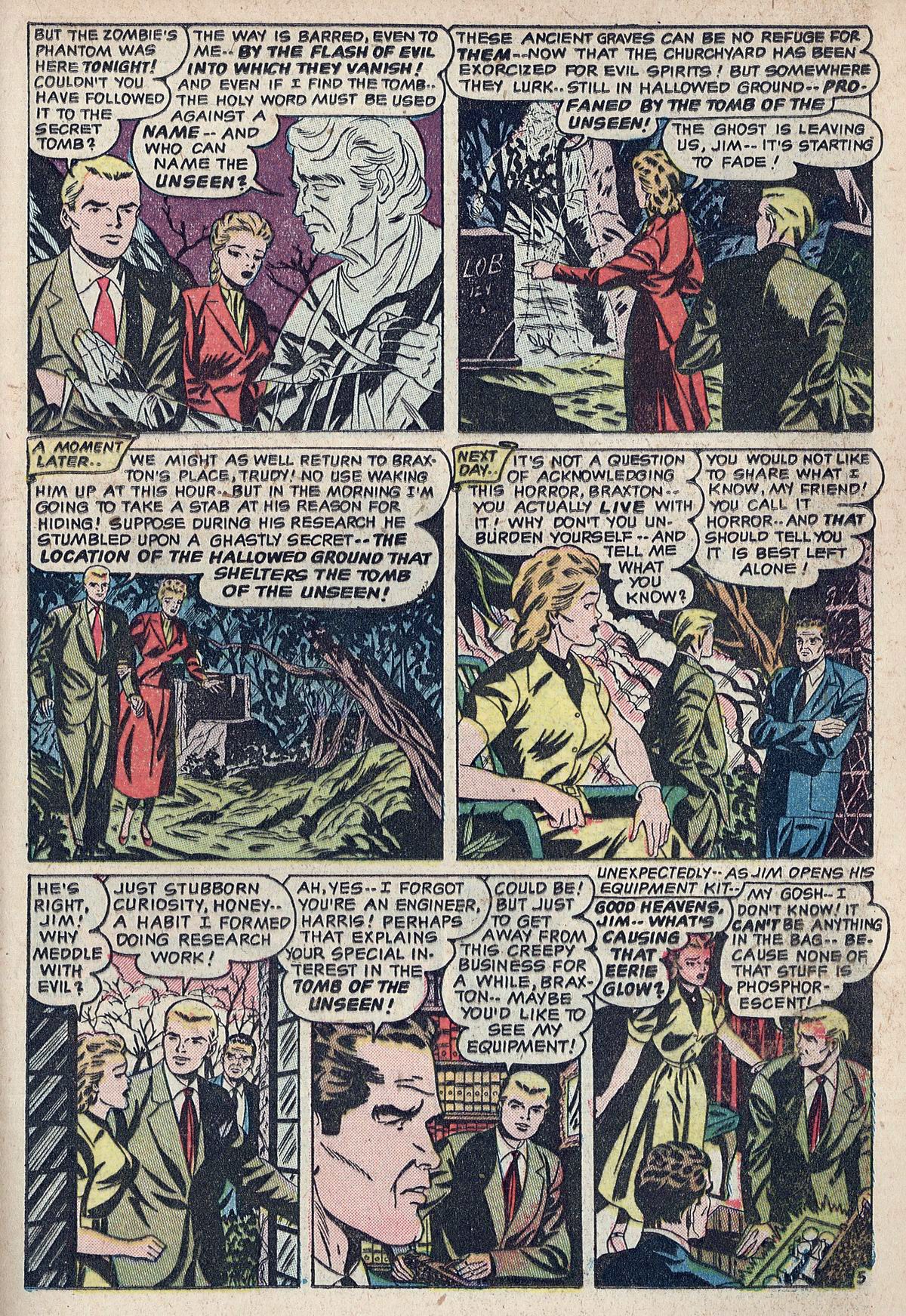Forbidden Worlds #12 (American Comics Group), page 21. Public domain (US).