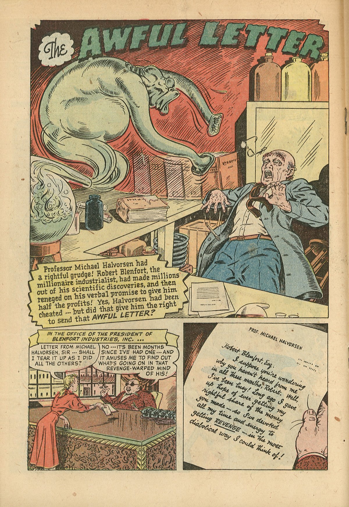 Forbidden Worlds #14 (American Comics Group), page 18. Public domain (US).
