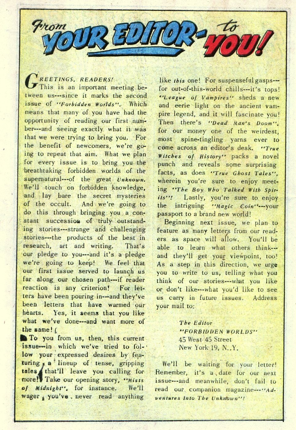 Forbidden Worlds #2 (American Comics Group), page 24. Public domain (US).