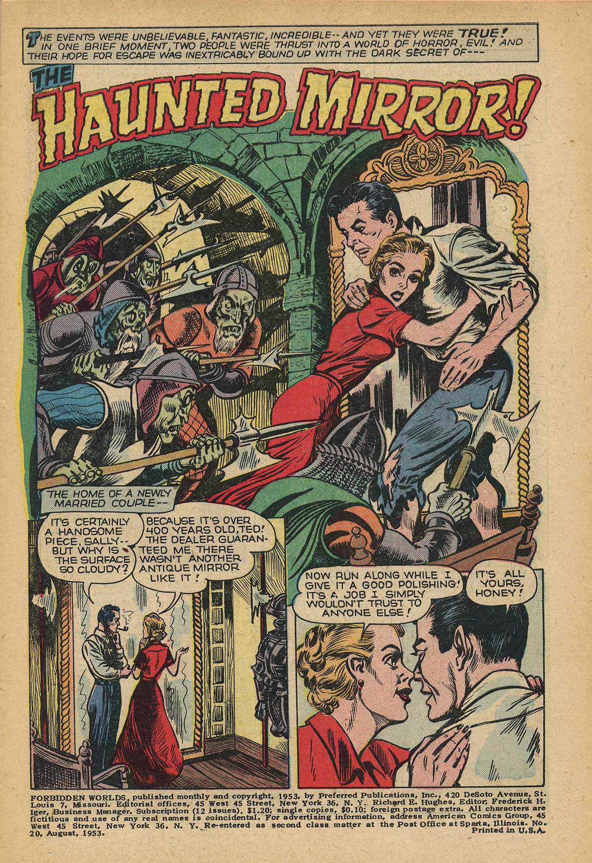 Forbidden Worlds #20 (American Comics Group), page 3. Public domain (US).