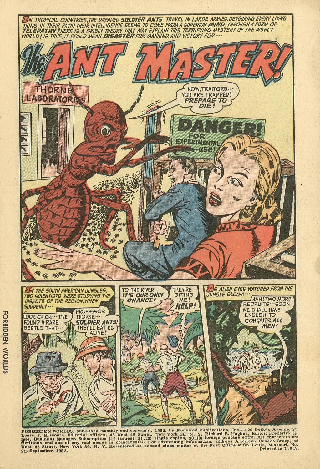 Forbidden Worlds #21 (American Comics Group), page 3. Public domain (US).