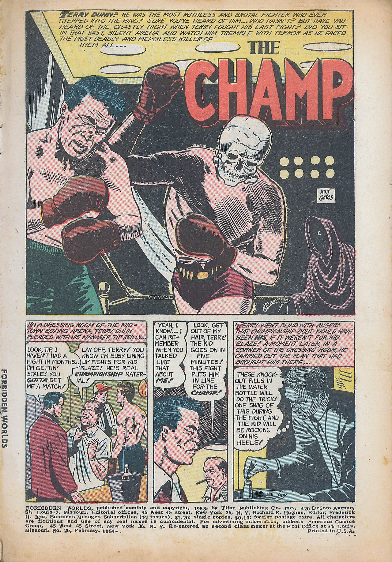Forbidden Worlds #26 (American Comics Group), page 3. Public domain (US).