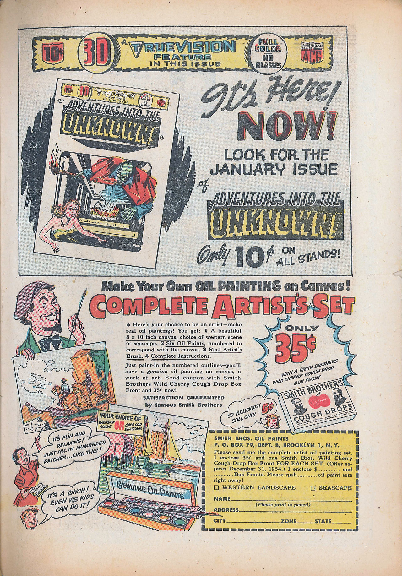 Forbidden Worlds #26 (American Comics Group), page 33. Public domain (US).