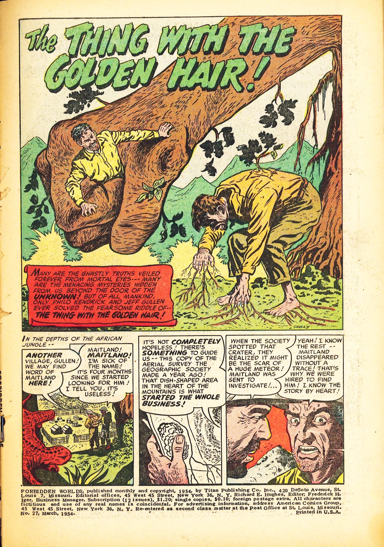Forbidden Worlds #27 (American Comics Group), page 3. Public domain (US).