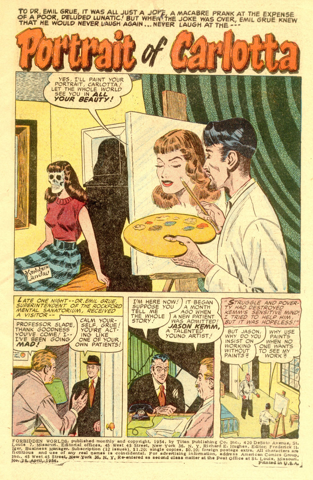 Forbidden Worlds #28 (American Comics Group), page 3. Public domain (US).