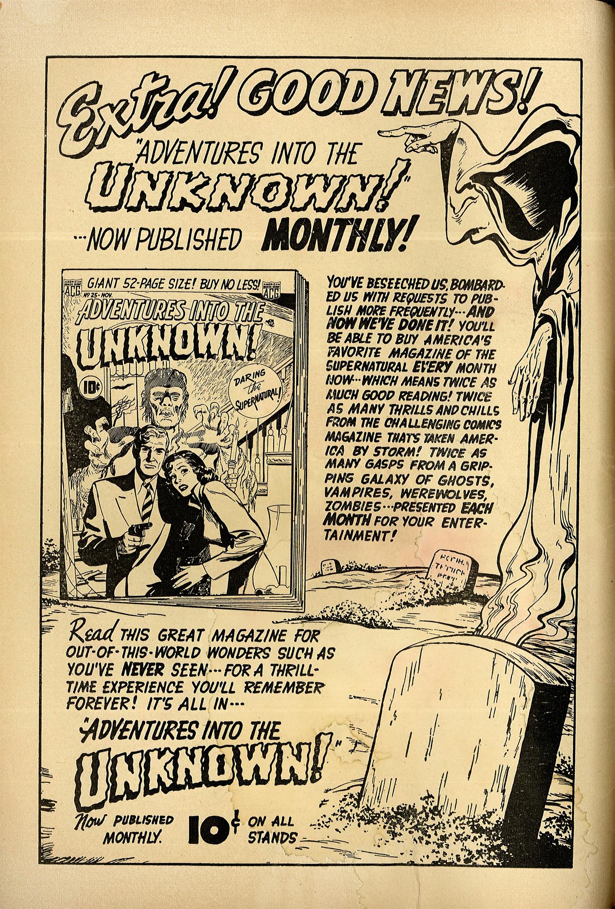 Forbidden Worlds #3 (American Comics Group), page 2. Public domain (US).