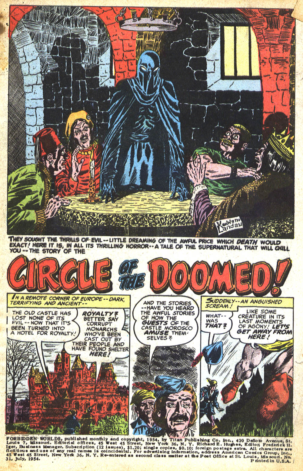 Forbidden Worlds #31 (American Comics Group), page 2. Public domain (US).