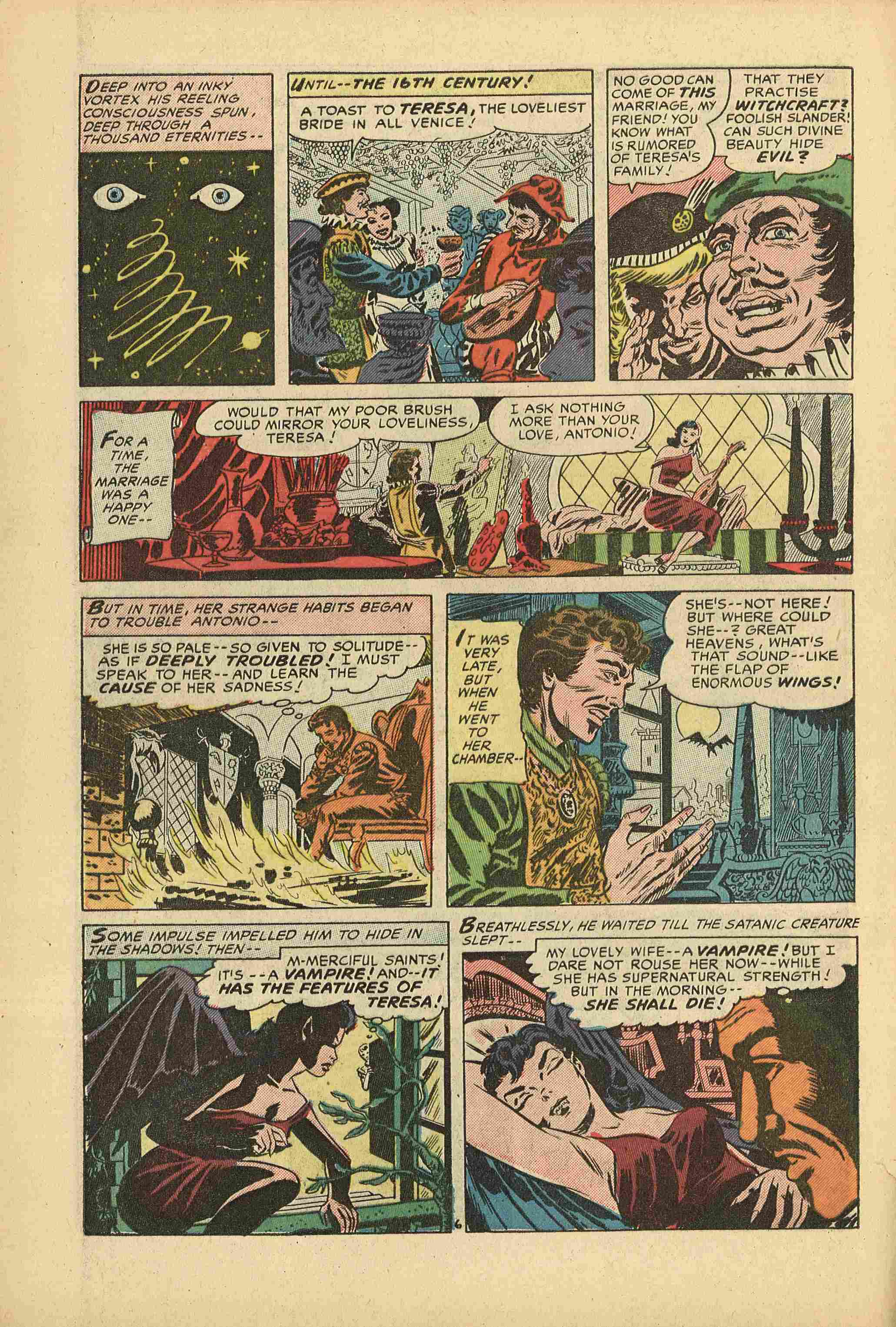 Forbidden Worlds #32 (American Comics Group), page 8. Public domain (US).
