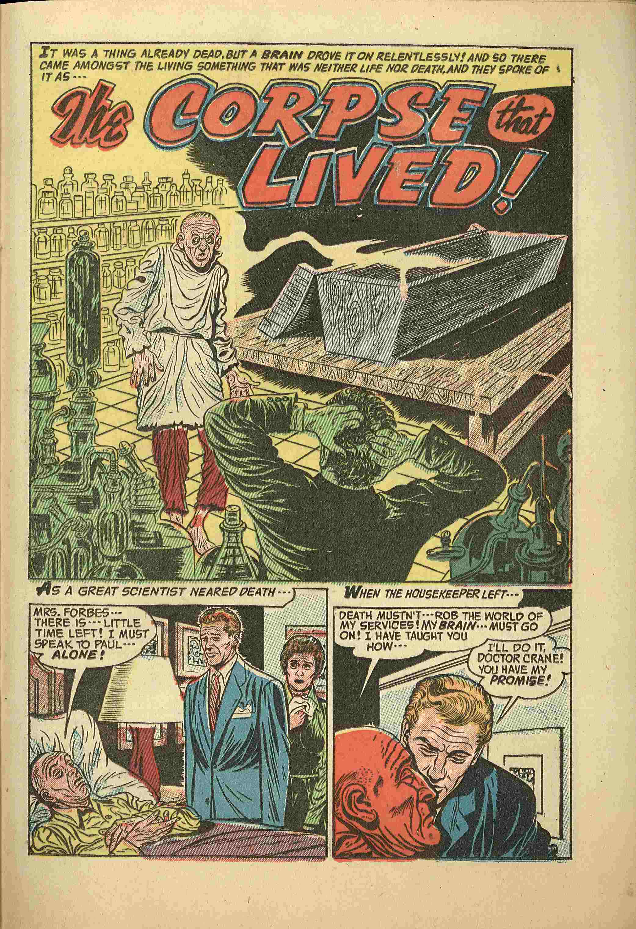 Forbidden Worlds #33 (American Comics Group), page 21. Public domain (US).