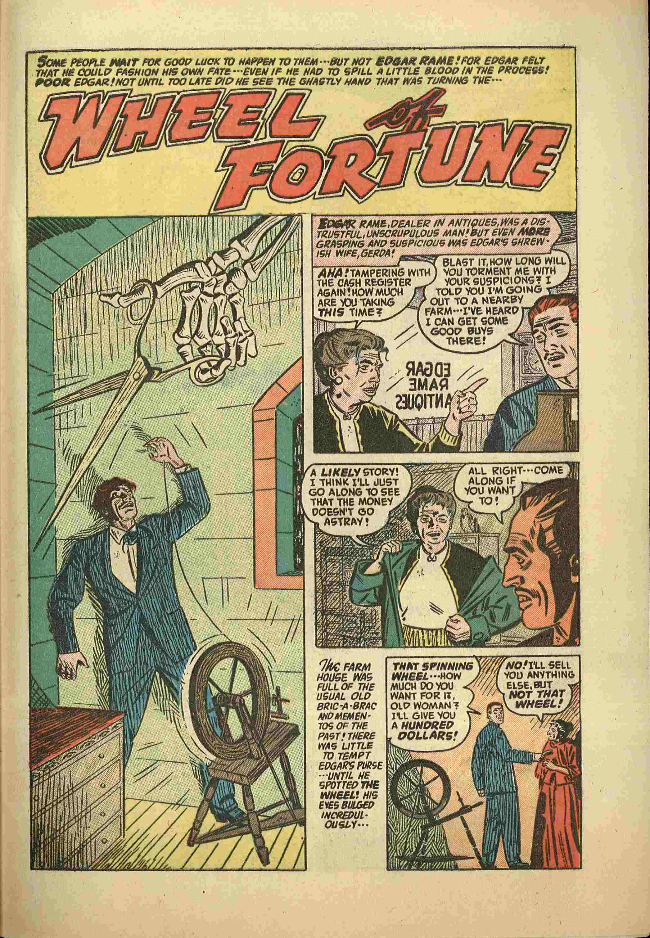 Forbidden Worlds #33 (American Comics Group), page 29. Public domain (US).