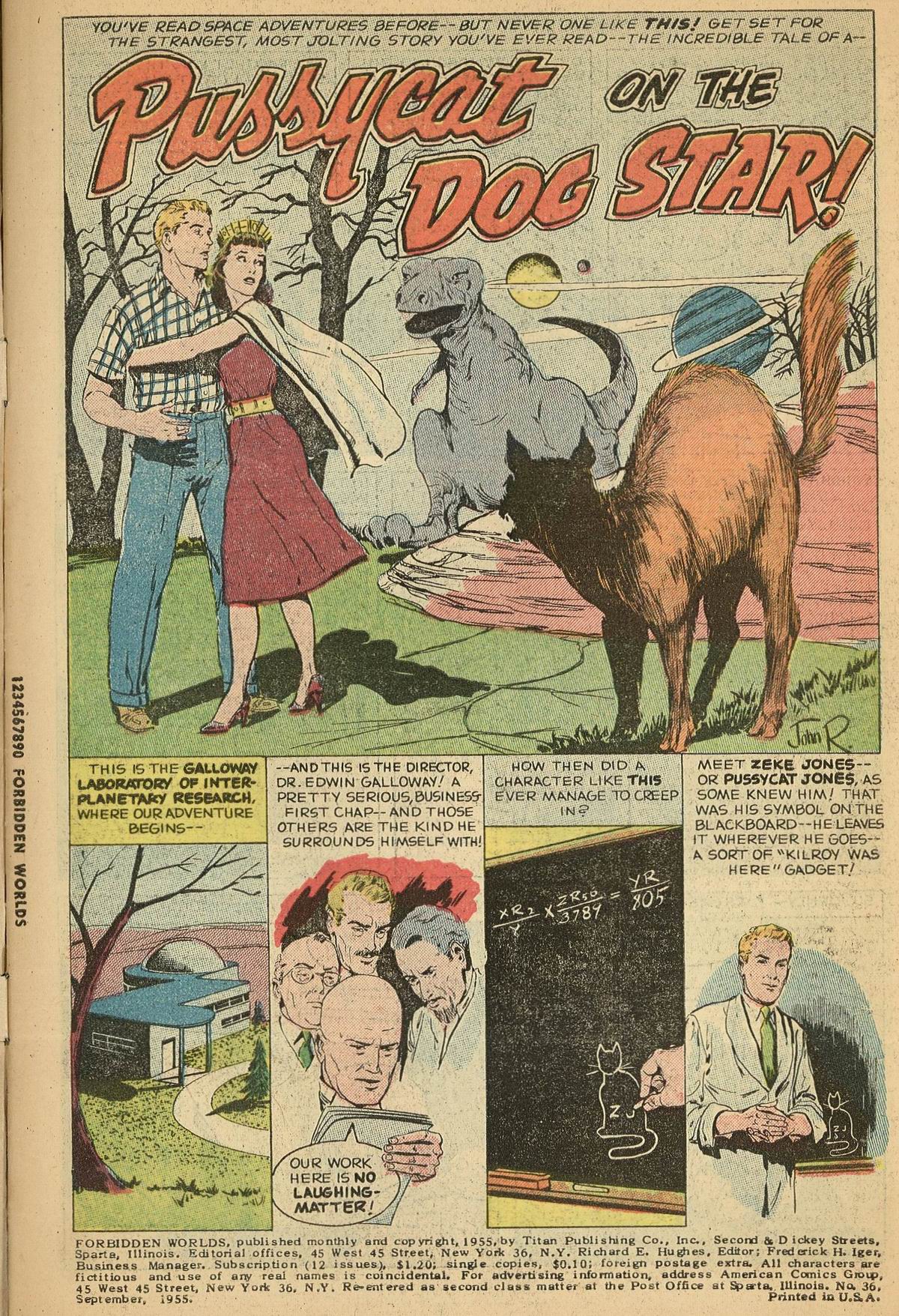 Forbidden Worlds #36 (American Comics Group), page 3. Public domain (US).