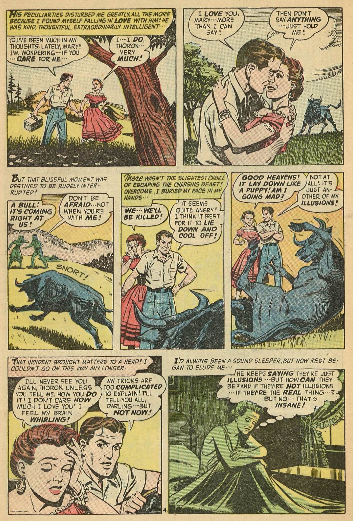 Forbidden Worlds #36 (American Comics Group), page 28. Public domain (US).
