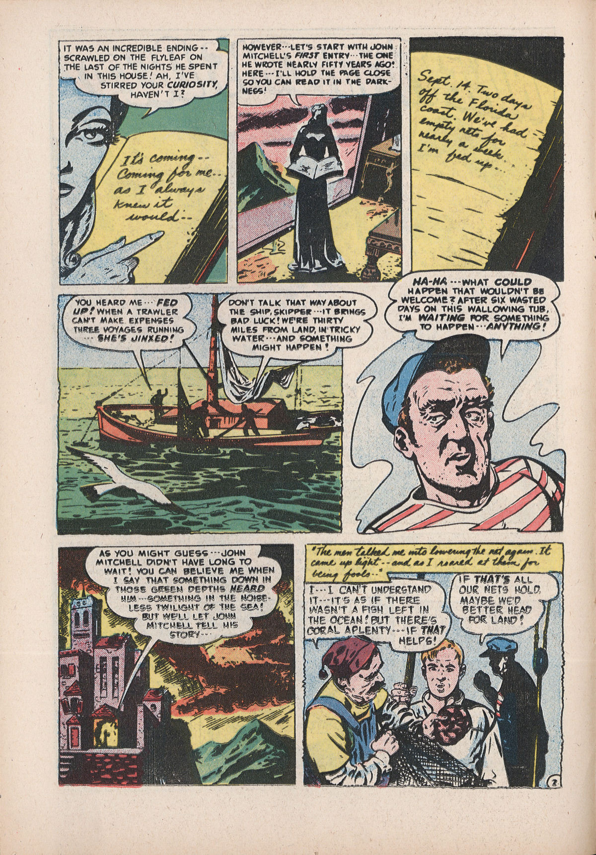 Forbidden Worlds #38 (American Comics Group), page 14. Public domain (US).