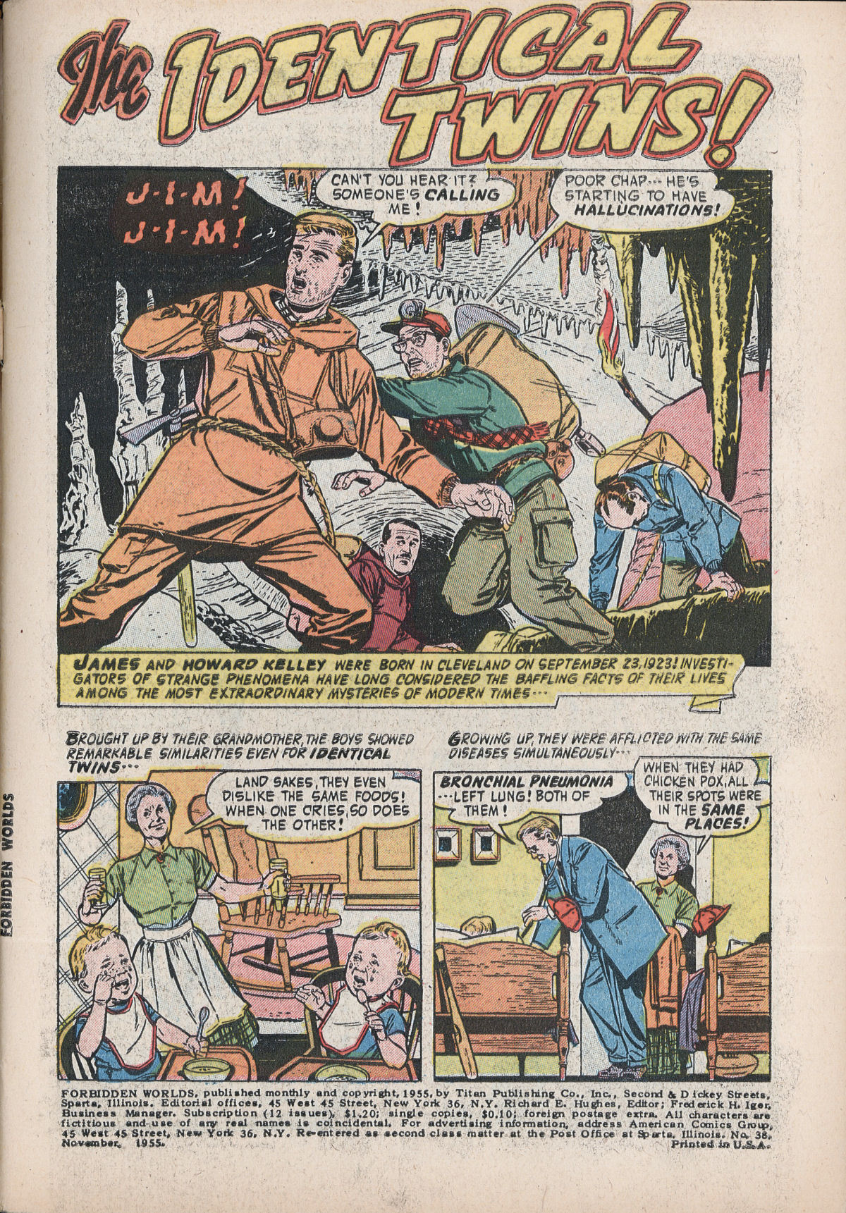 Forbidden Worlds #38 (American Comics Group), page 3. Public domain (US).