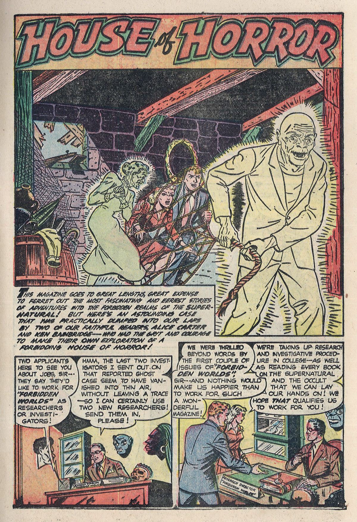 Forbidden Worlds #4 (American Comics Group), page 41. Public domain (US).