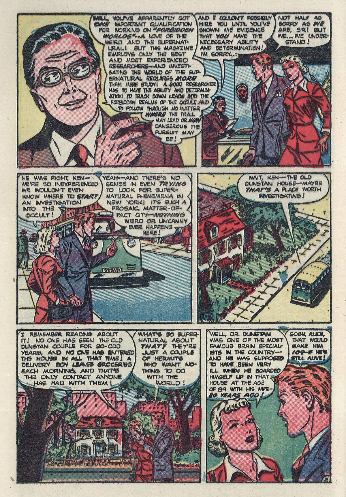 Forbidden Worlds #4 (American Comics Group), page 42. Public domain (US).