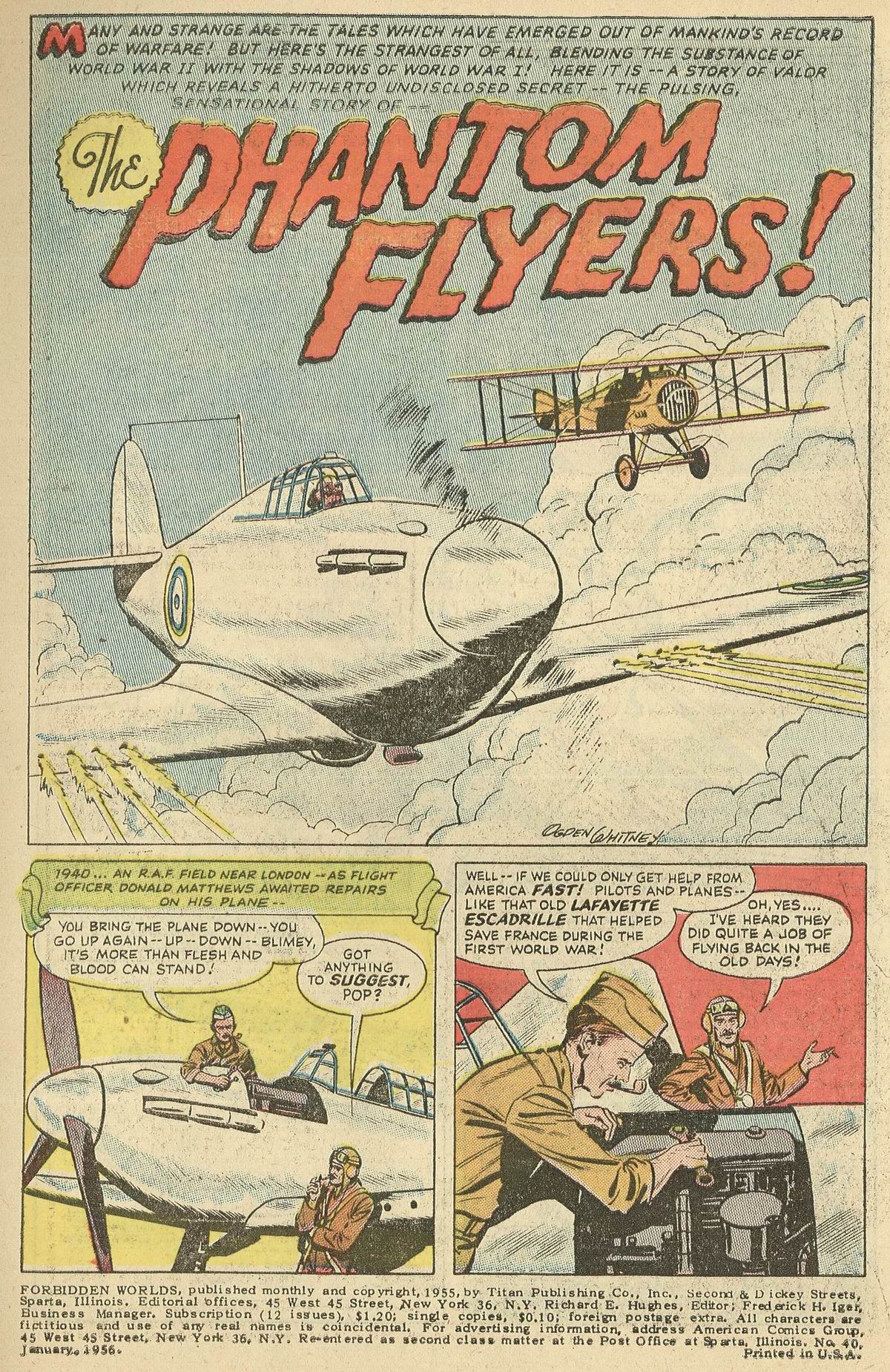 Forbidden Worlds #40 (American Comics Group), page 3. Public domain (US).