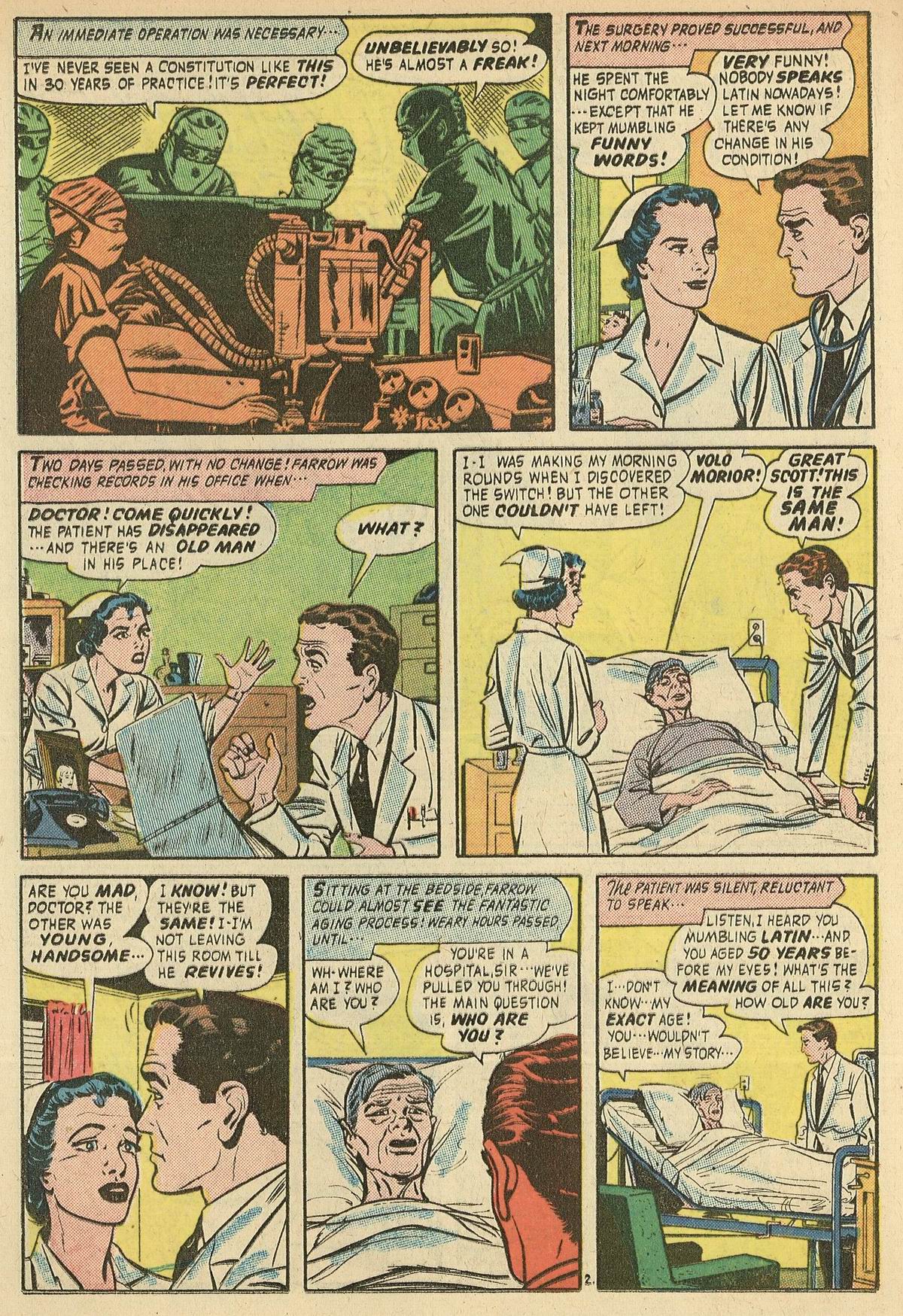 Forbidden Worlds #42 (American Comics Group), page 20. Public domain (US).