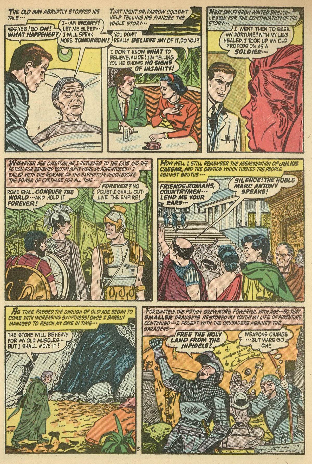 Forbidden Worlds #42 (American Comics Group), page 23. Public domain (US).