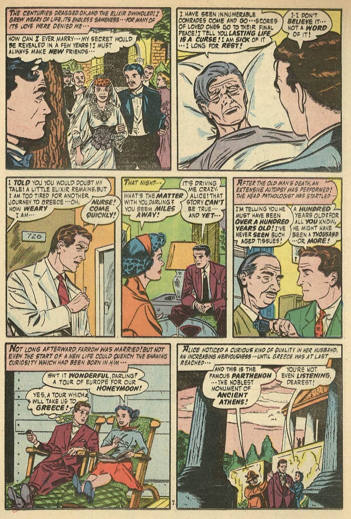 Forbidden Worlds #42 (American Comics Group), page 25. Public domain (US).