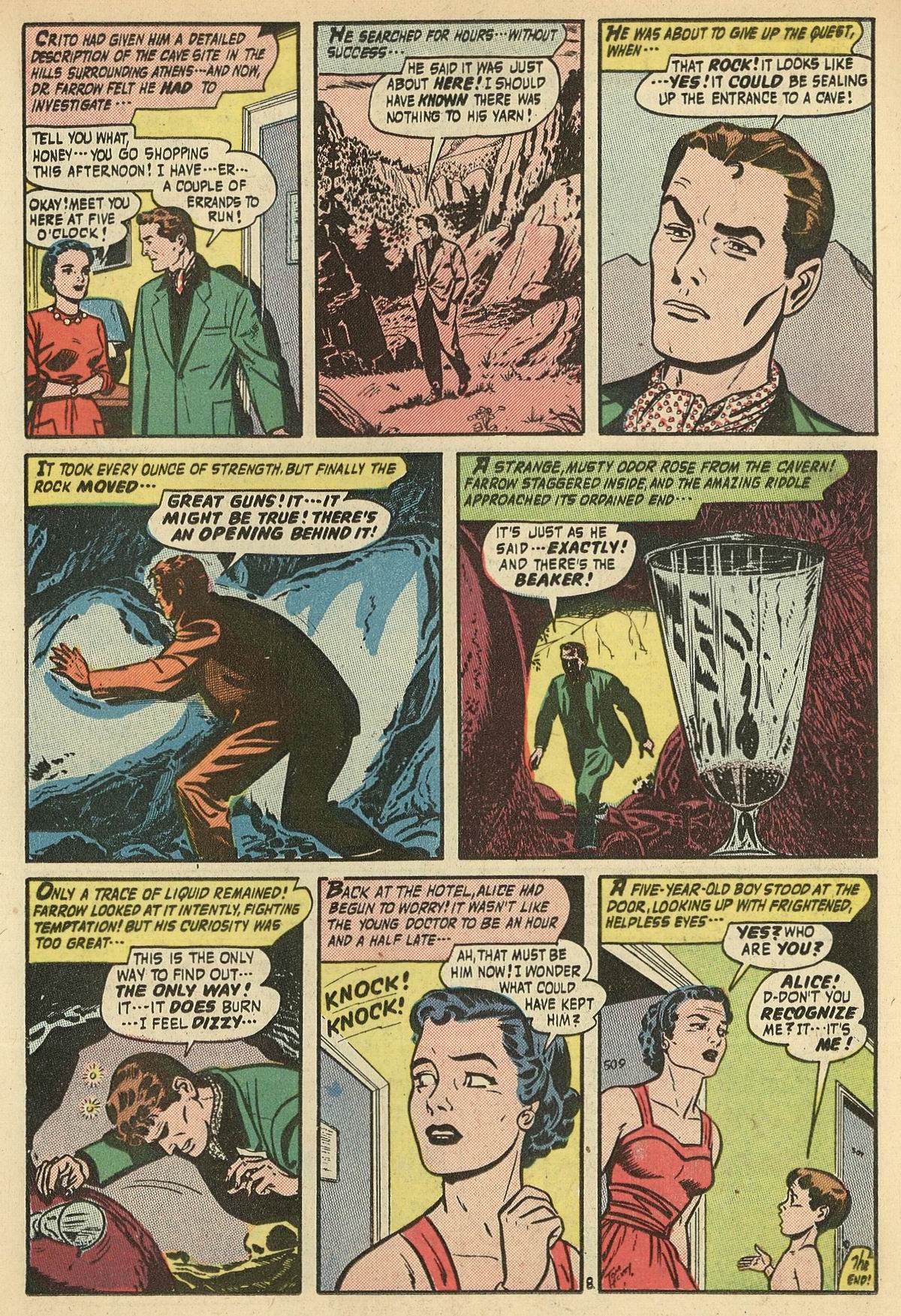 Forbidden Worlds #42 (American Comics Group), page 26. Public domain (US).
