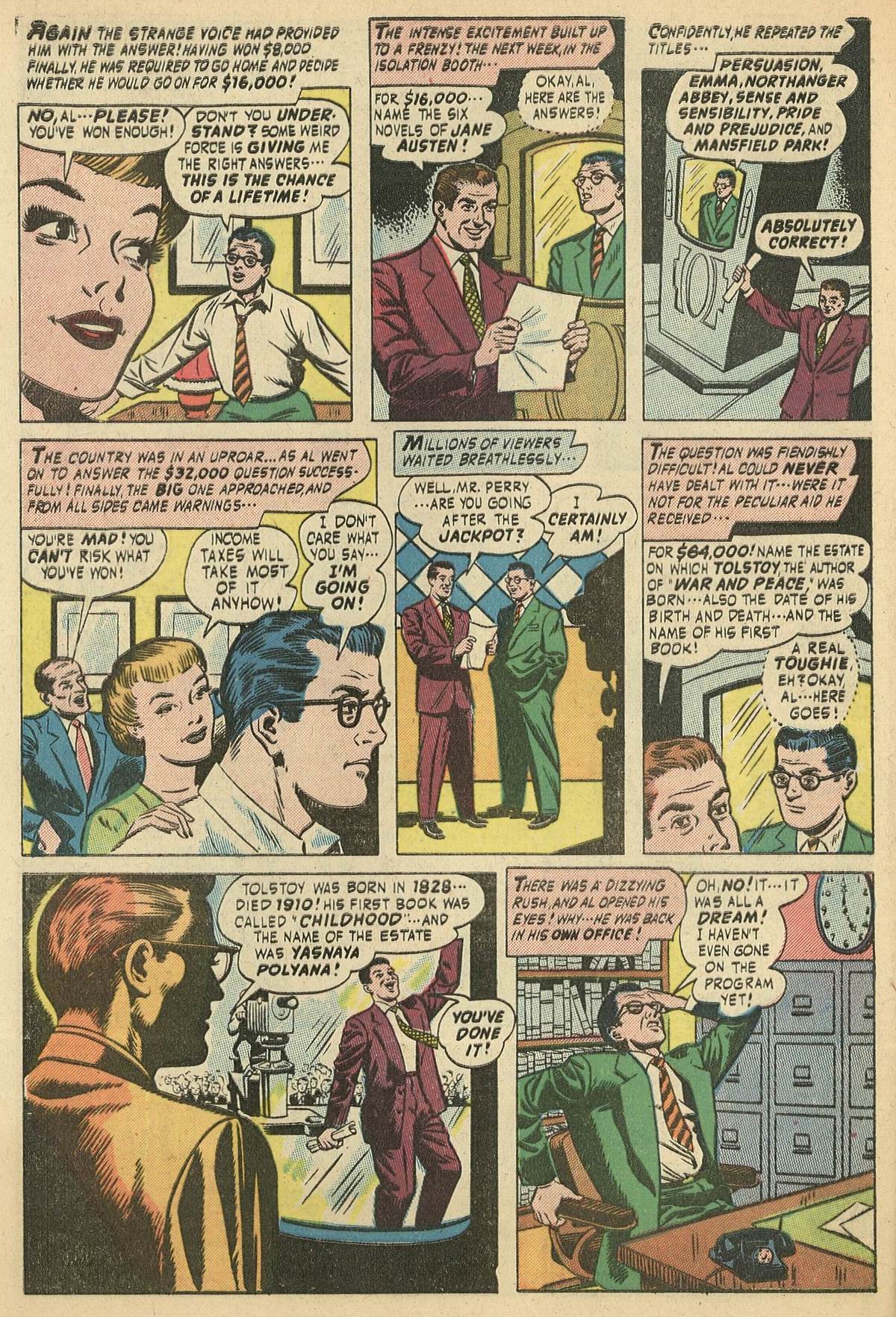 Forbidden Worlds #42 (American Comics Group), page 32. Public domain (US).
