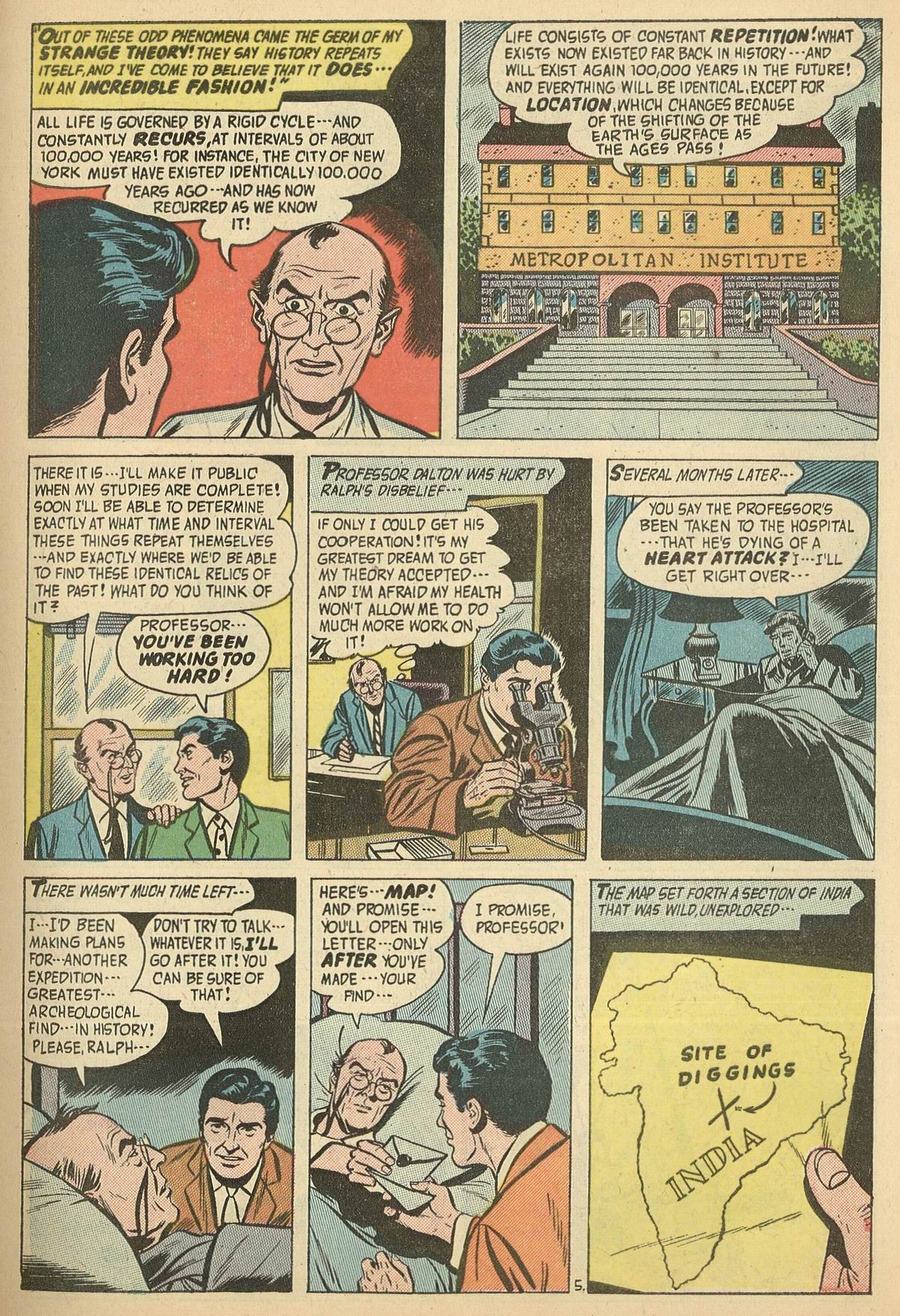 Forbidden Worlds #43 (American Comics Group), page 7. Public domain (US).