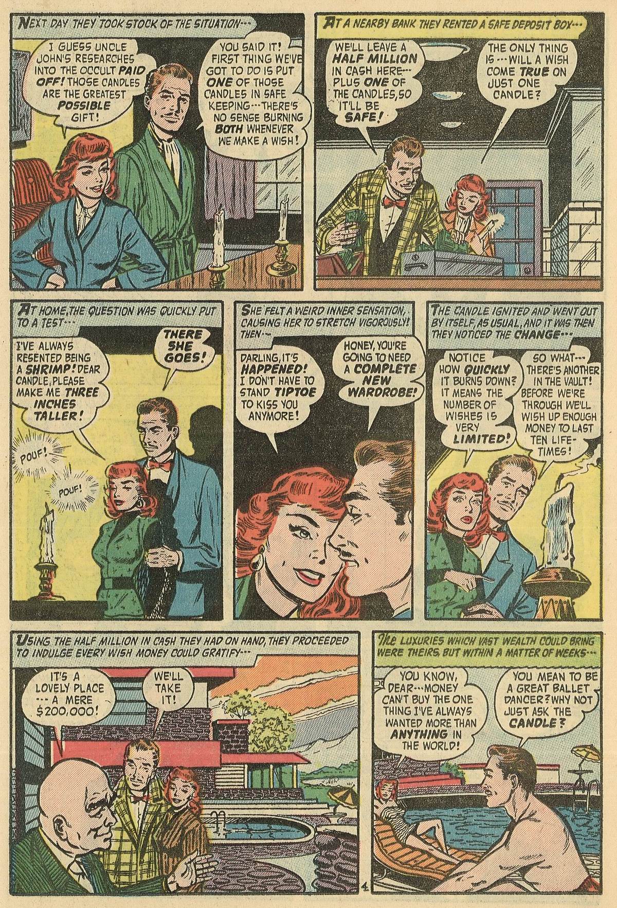 Forbidden Worlds #44 (American Comics Group), page 26. Public domain (US).