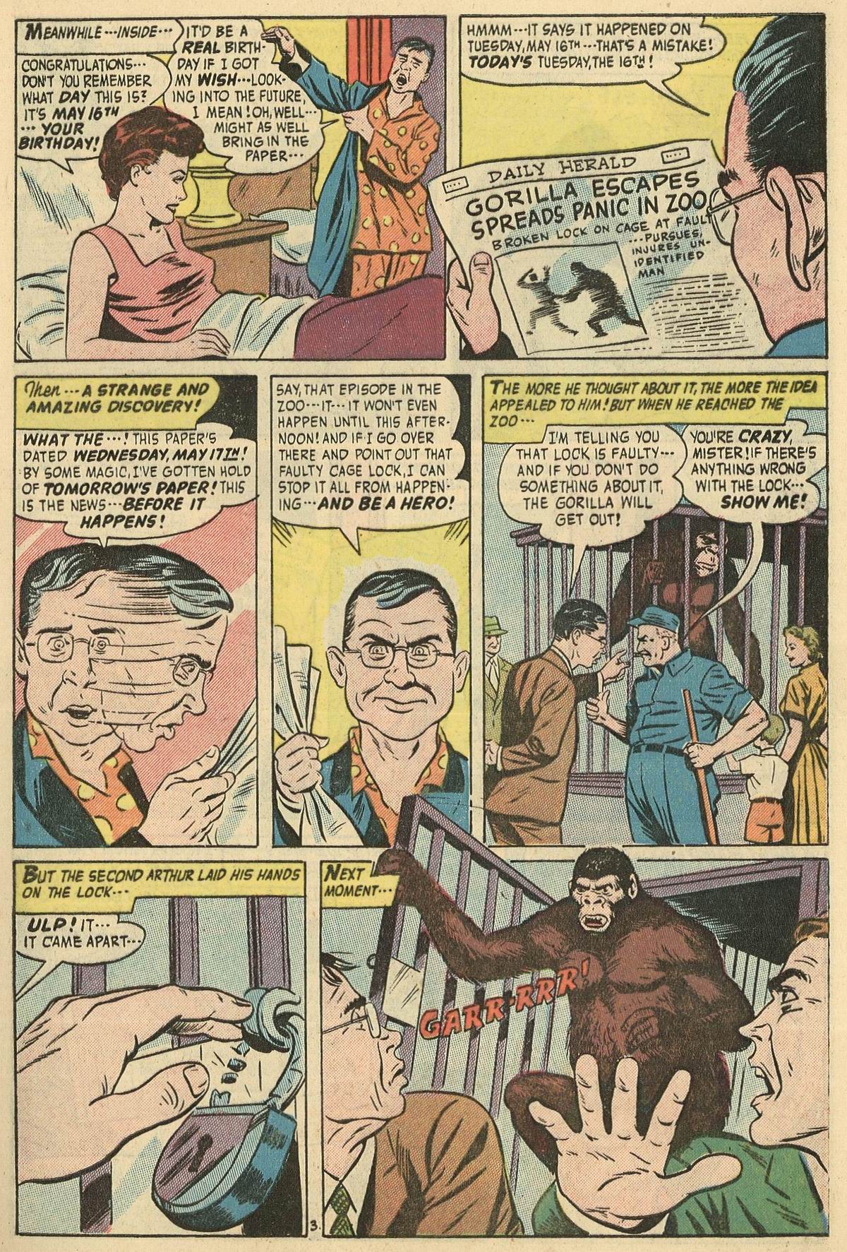 Forbidden Worlds #44 (American Comics Group), page 5. Public domain (US).