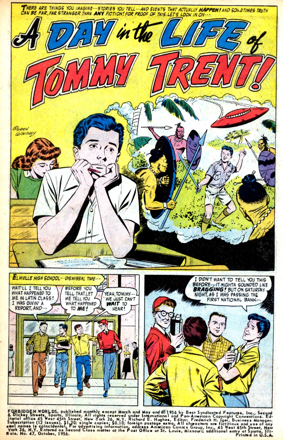 Forbidden Worlds #47 (American Comics Group), page 3. Public domain (US).