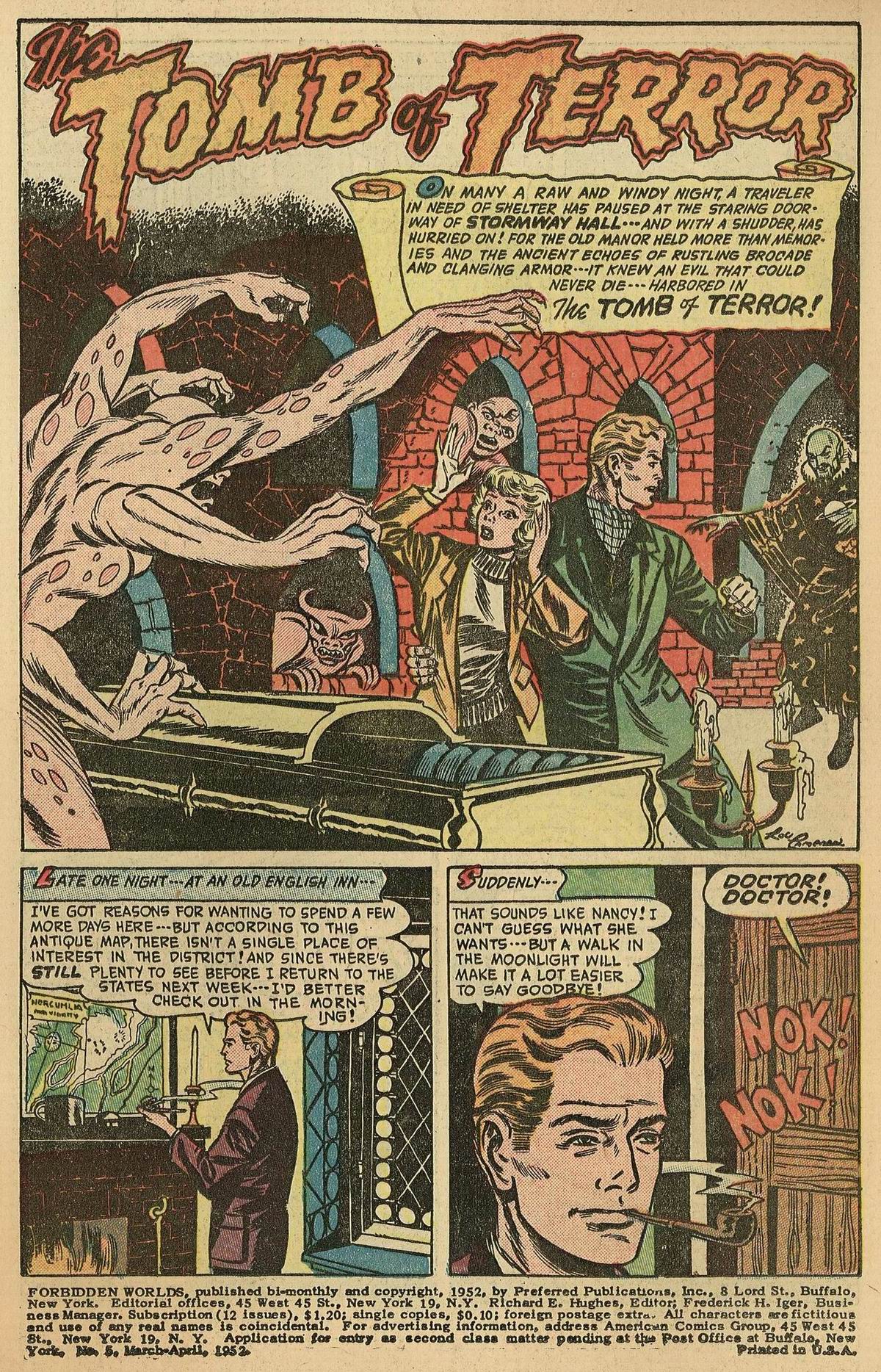 Forbidden Worlds #5 (American Comics Group), page 3. Public domain (US).
