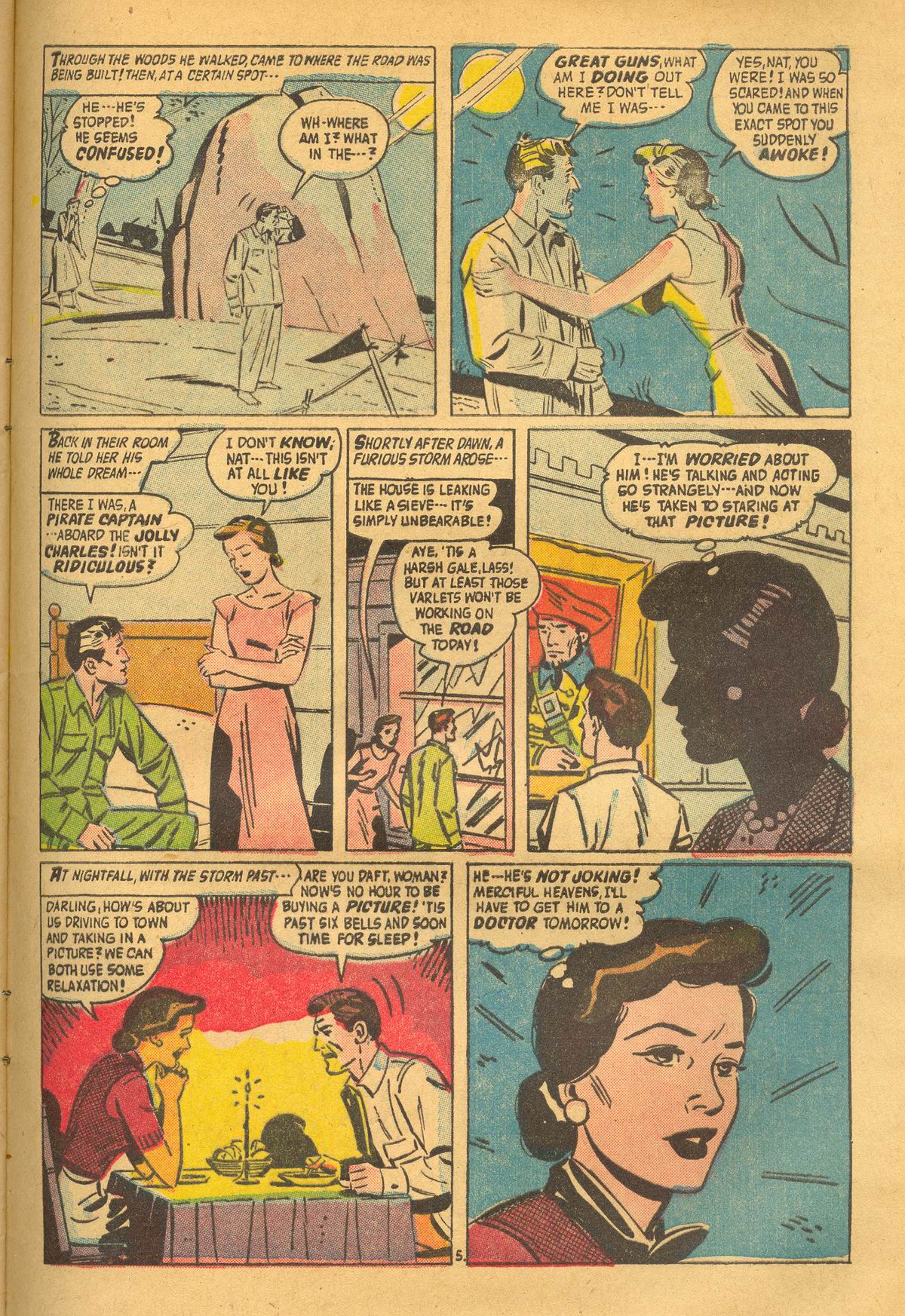 Forbidden Worlds #50 (American Comics Group), page 27. Public domain (US).