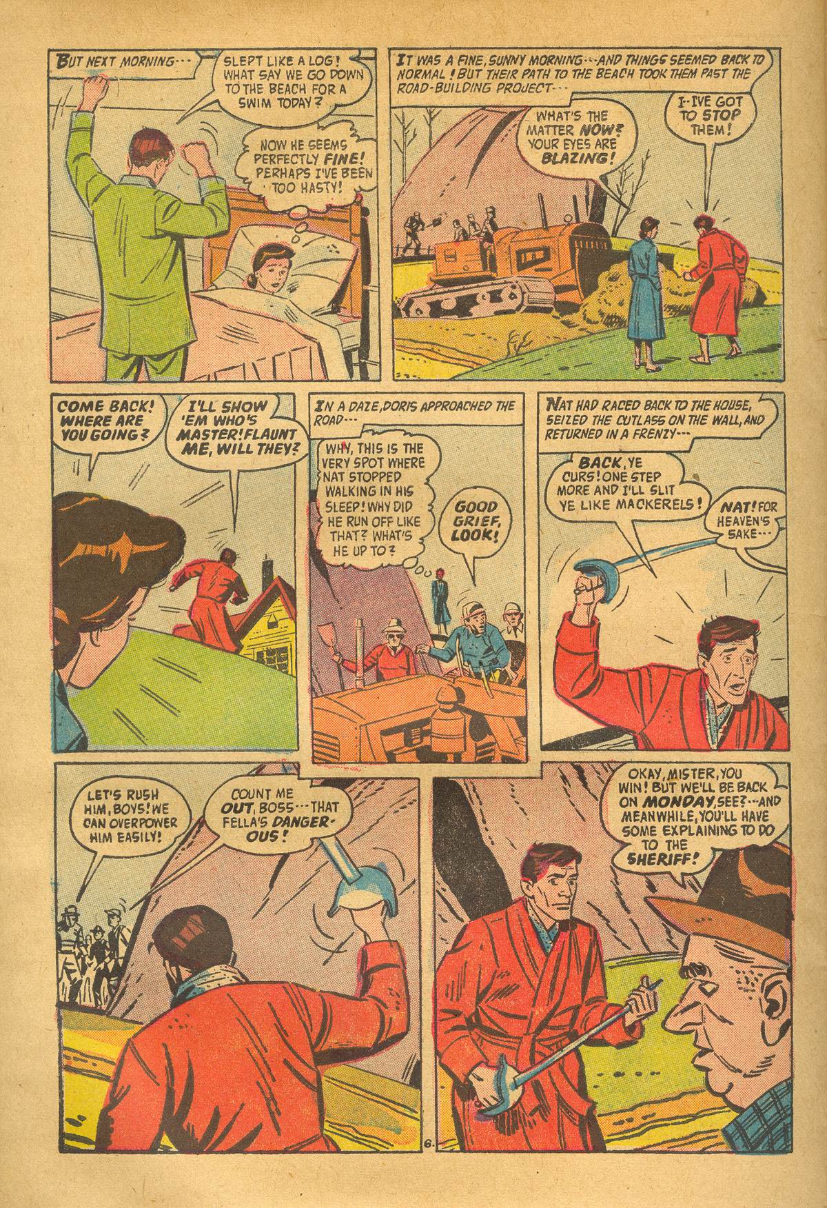 Forbidden Worlds #50 (American Comics Group), page 28. Public domain (US).