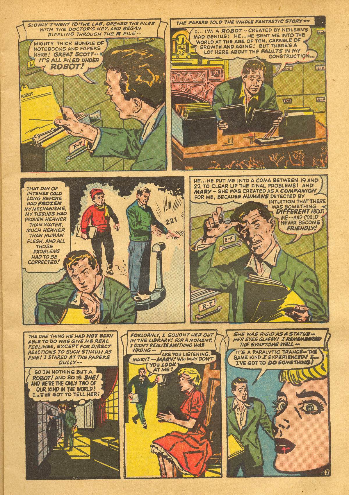 Forbidden Worlds #50 (American Comics Group), page 9. Public domain (US).