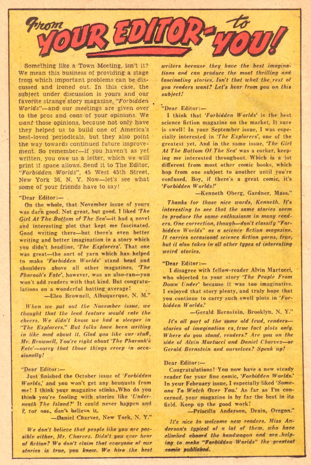 Forbidden Worlds #51 (American Comics Group), page 18. Public domain (US).