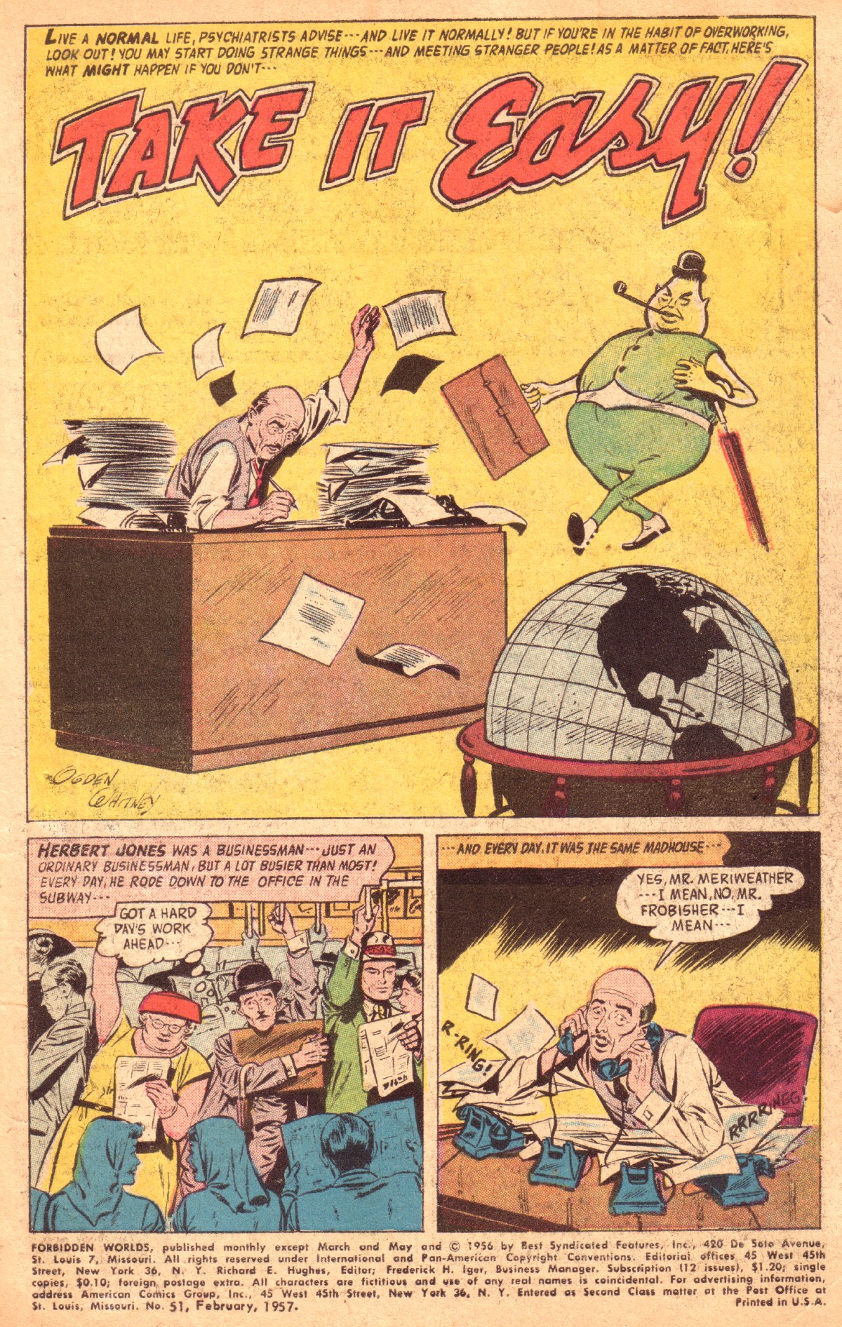 Forbidden Worlds #51 (American Comics Group), page 3. Public domain (US).