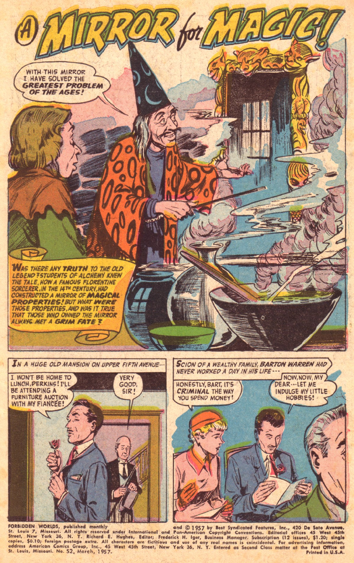 Forbidden Worlds #52 (American Comics Group), page 3. Public domain (US).