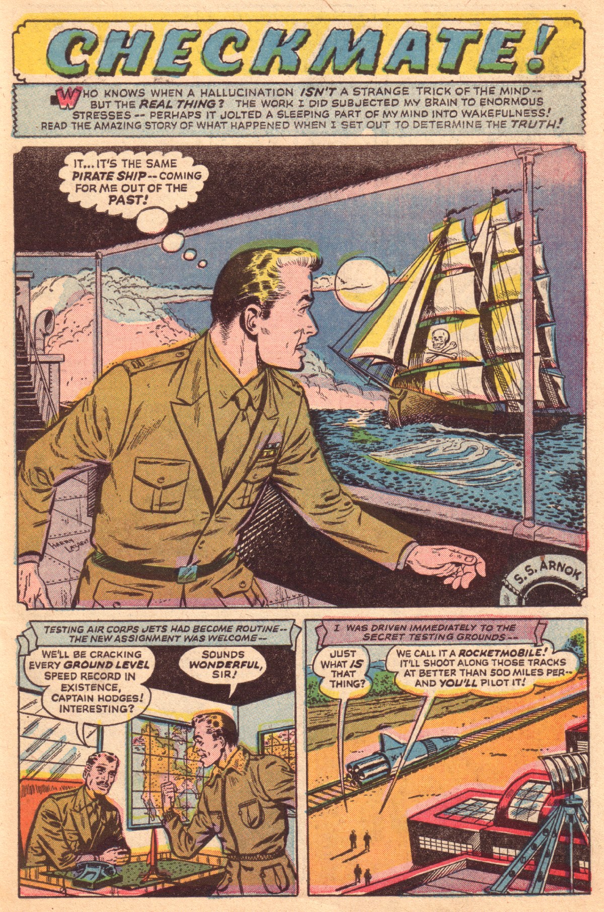 Forbidden Worlds #52 (American Comics Group), page 27. Public domain (US).