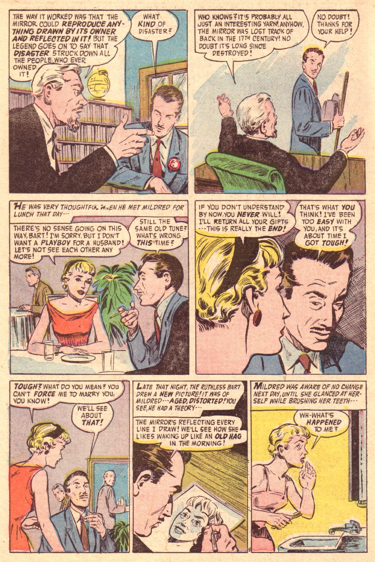 Forbidden Worlds #52 (American Comics Group), page 8. Public domain (US).