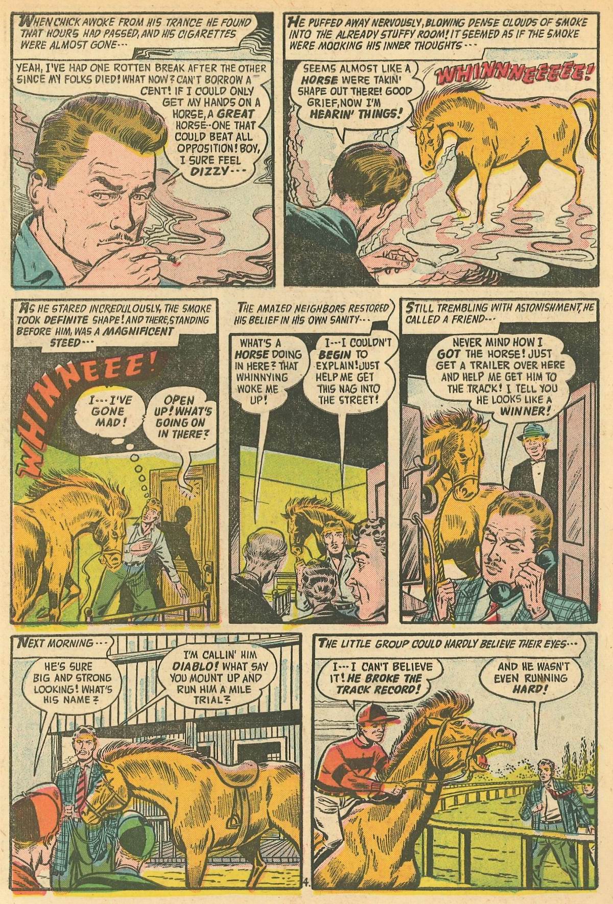Forbidden Worlds #53 (American Comics Group), page 28. Public domain (US).
