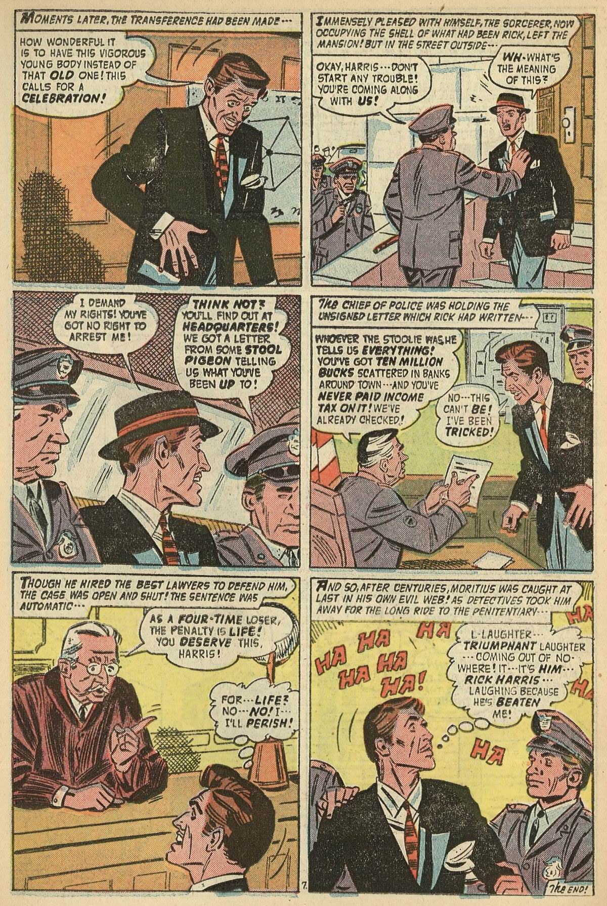 Forbidden Worlds #54 (American Comics Group), page 20. Public domain (US).