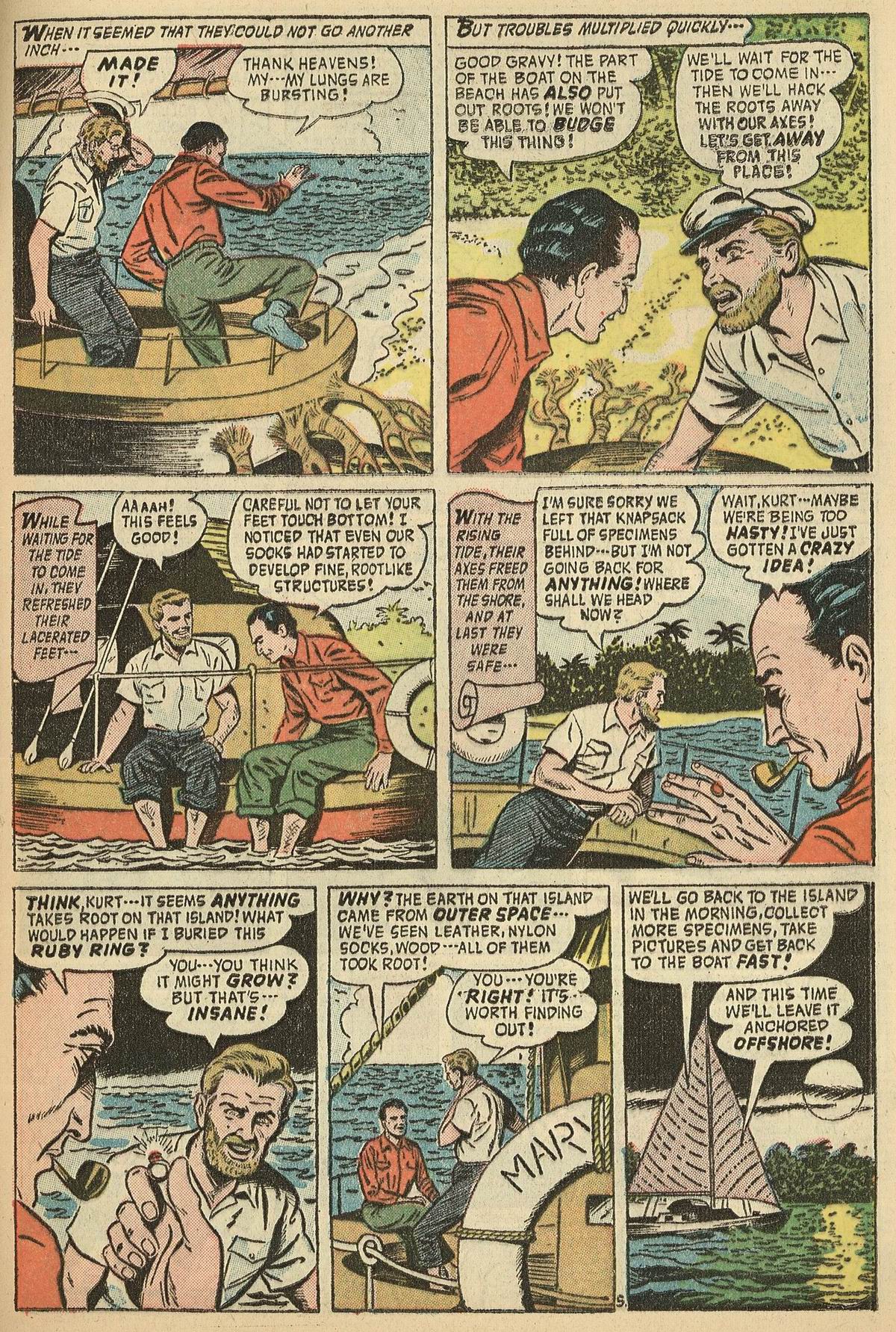 Forbidden Worlds #54 (American Comics Group), page 31. Public domain (US).