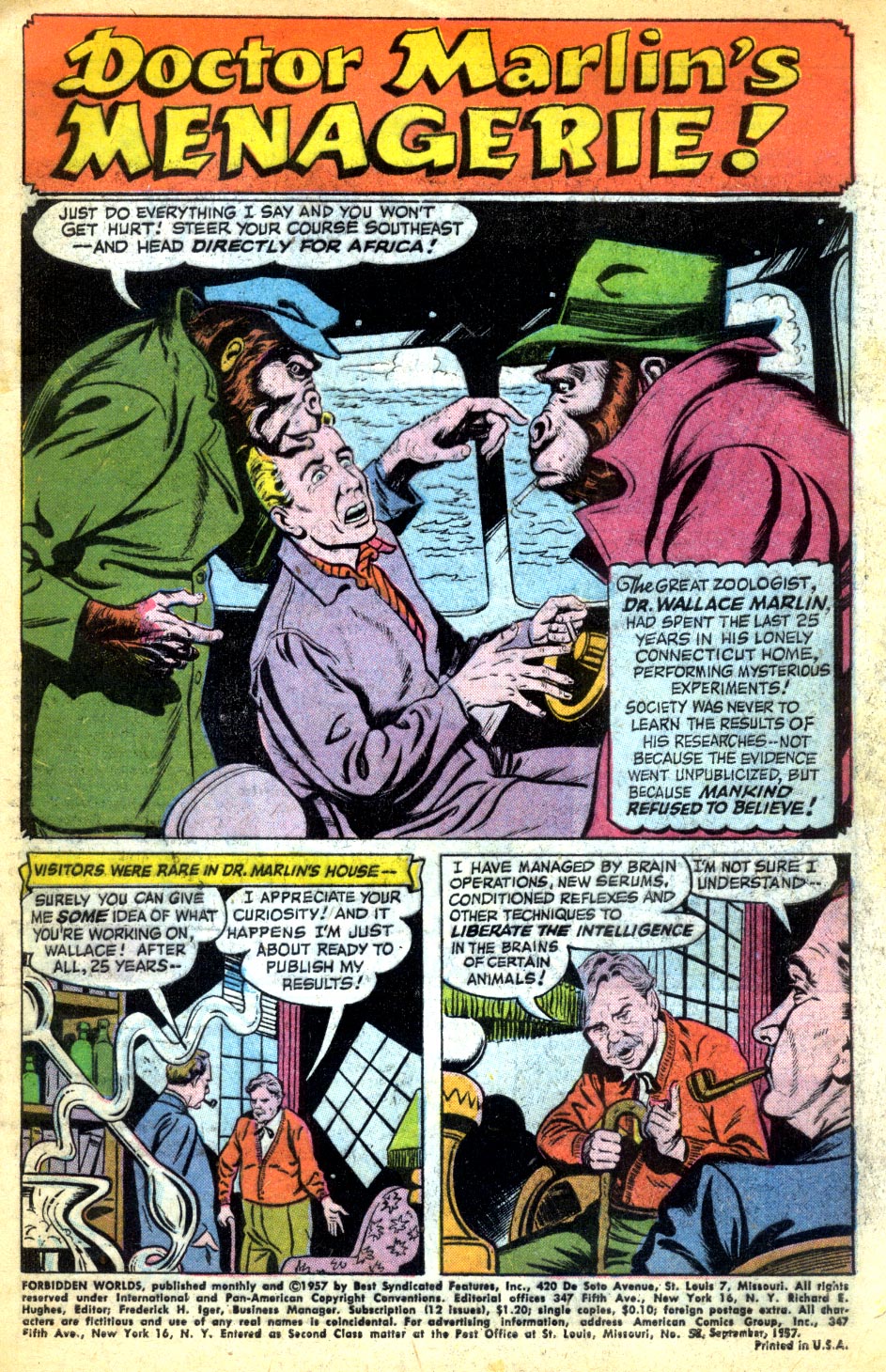 Forbidden Worlds #58 (American Comics Group), page 3. Public domain (US).
