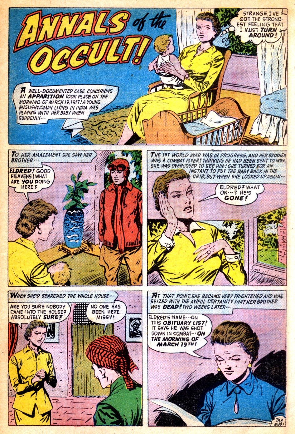 Forbidden Worlds #58 (American Comics Group), page 33. Public domain (US).