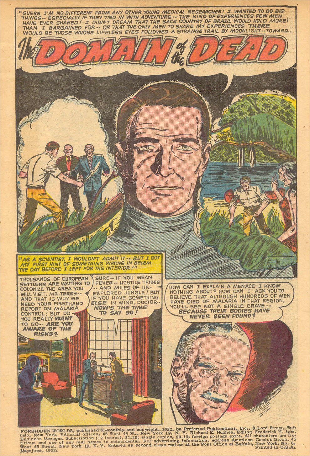 Forbidden Worlds #6 (American Comics Group), page 3. Public domain (US).