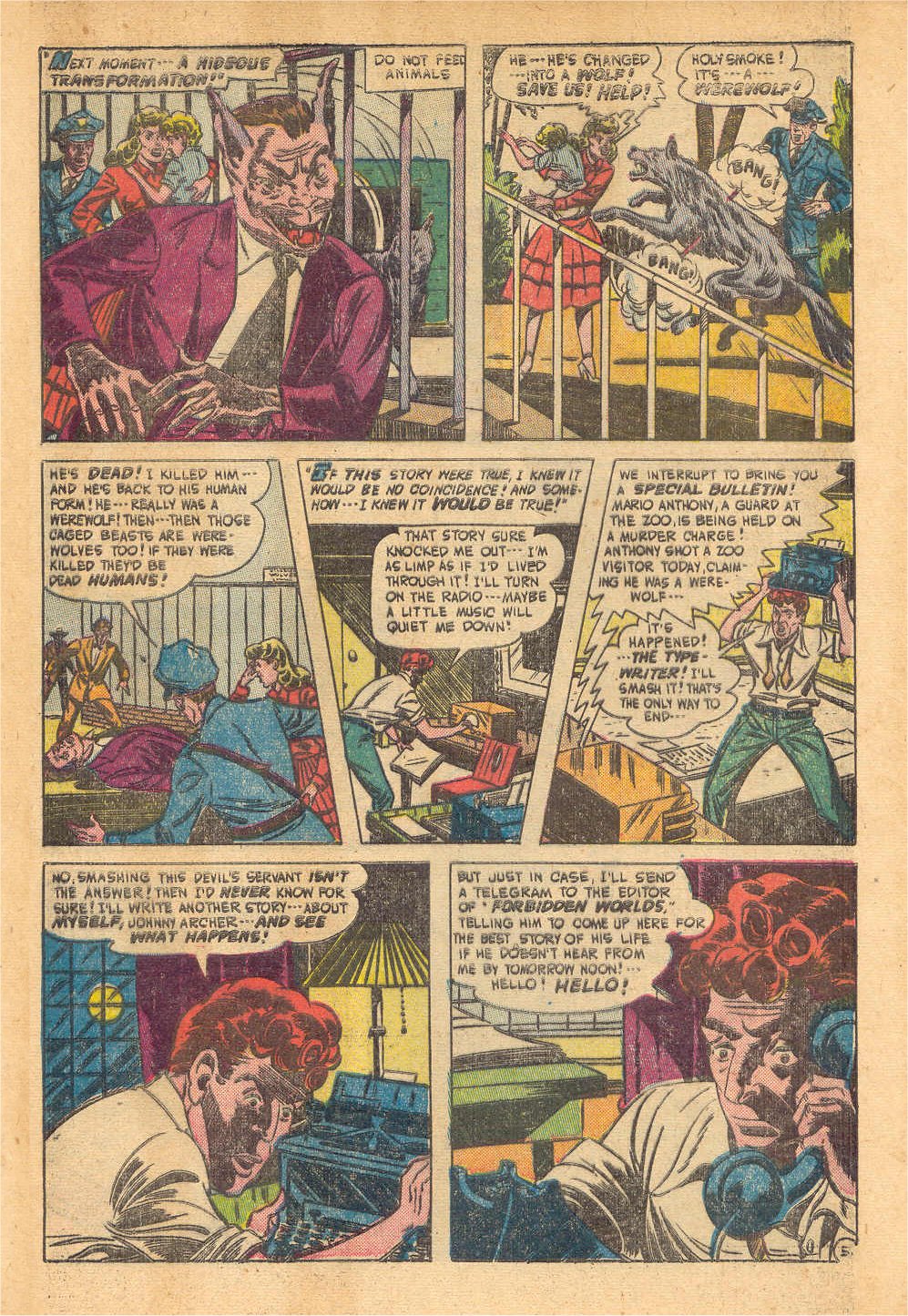 Forbidden Worlds #6 (American Comics Group), page 31. Public domain (US).