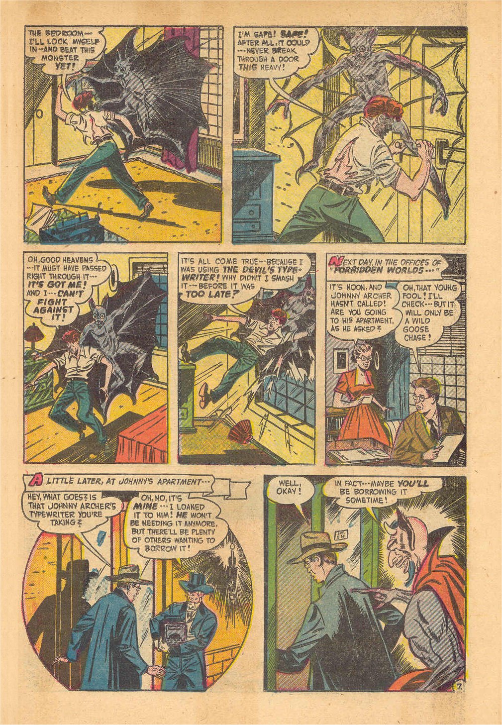 Forbidden Worlds #6 (American Comics Group), page 33. Public domain (US).