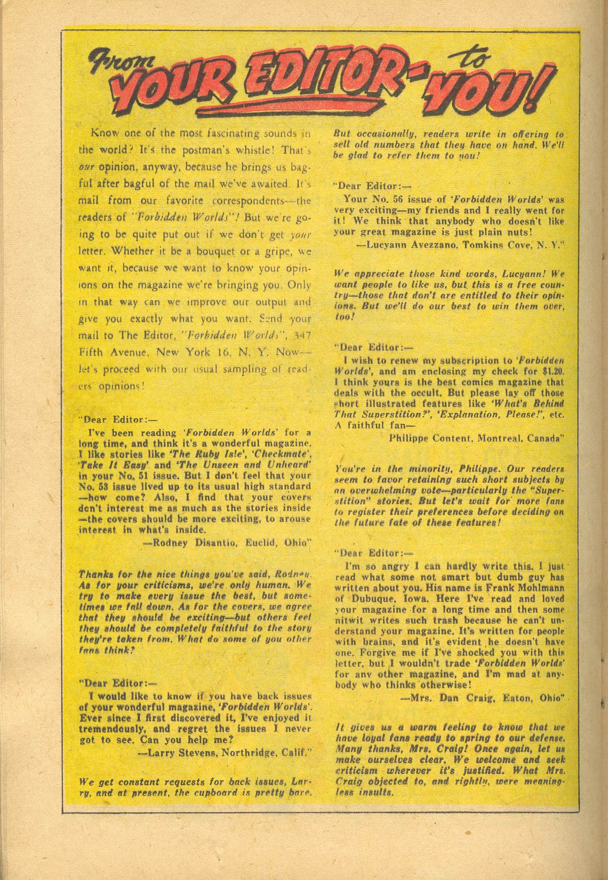 Forbidden Worlds #60 (American Comics Group), page 22. Public domain (US).