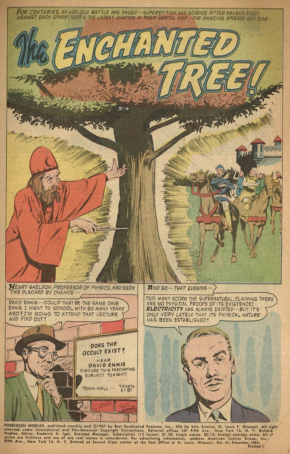 Forbidden Worlds #61 (American Comics Group), page 3. Public domain (US).