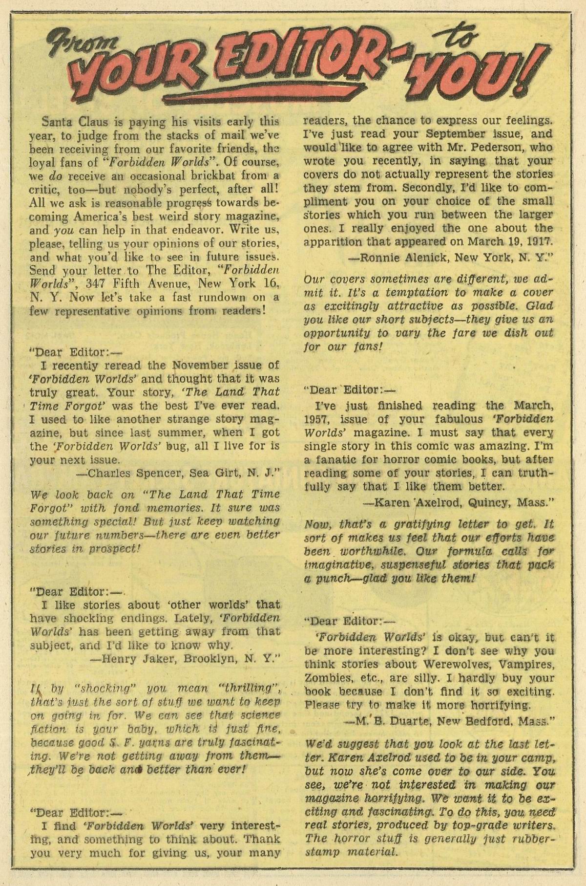 Forbidden Worlds #62 (American Comics Group), page 18. Public domain (US).